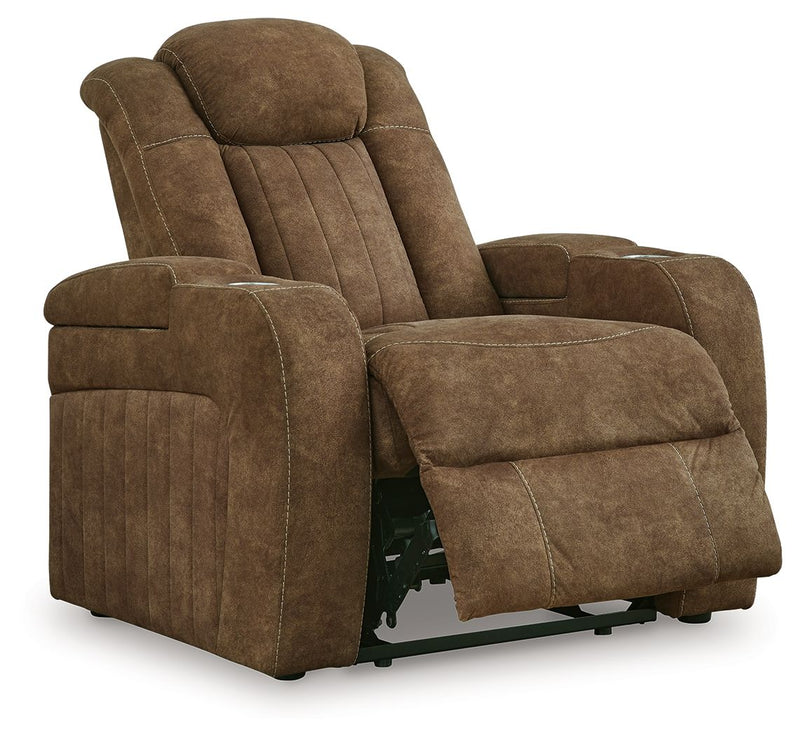 Wolfridge - Brindle - Power Recliner/Adj Headrest.