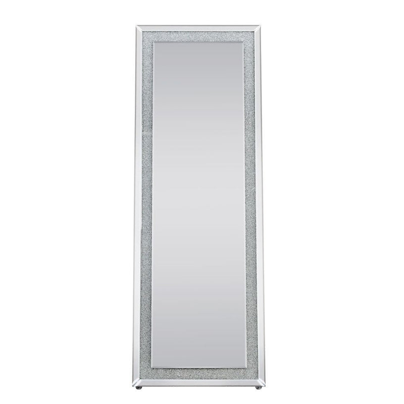 Nowles - Accent Mirror - Mirrored & Faux Stones