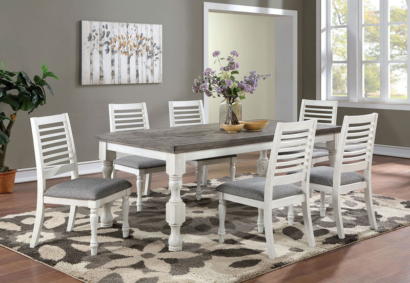 Calabria - Dining Table - Antique White / Gray - Grand Furniture GA