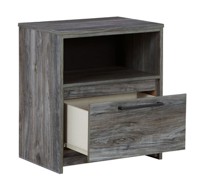 Baystorm - Gray - One Drawer Night Stand.