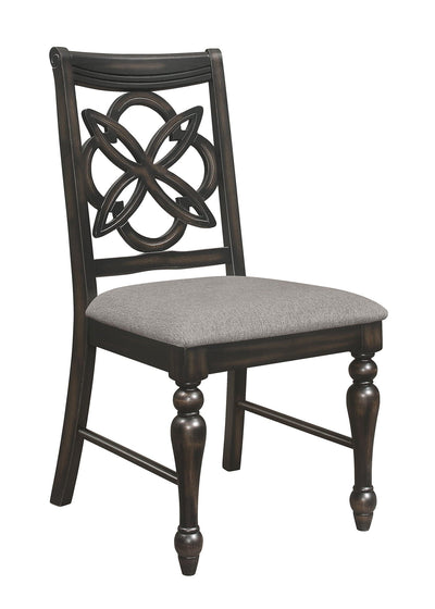 Hilara - Side Chair (Set of 2) - Dark Brown.