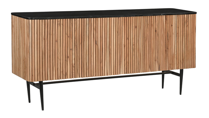 Easton - Four Door Credenza - Easton Natural And Black