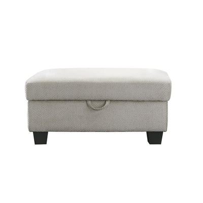 Whitson - Upholstered Storage Ottoman - Stone.