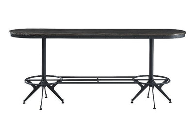 Zangief - Counter Height Table - Salvaged Brown & Black Finish - Grand Furniture GA