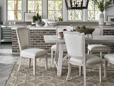 Getaway Upholstered Back Side Chair - Beige.