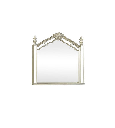 Heidi - Arched Dresser Mirror - Metallic Platinum.