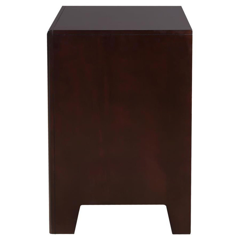 Phoenix - 2-Drawer Nightstand - Deep Cappuccino