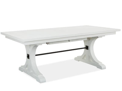 Harper Springs - Trestle Dining Table - Silo White.