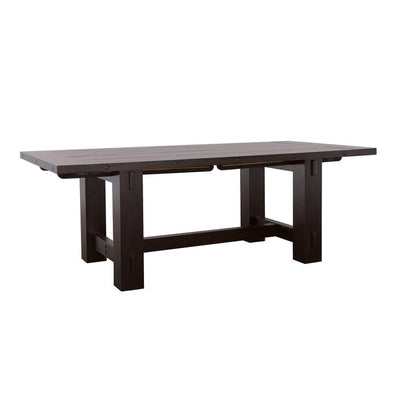 Calandra - Rectangle Dining Table With Extension Leaf - Vintage Java.