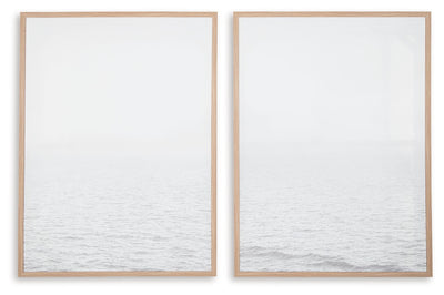 Cashall - Gray - Wall Art Set (Set of 2).