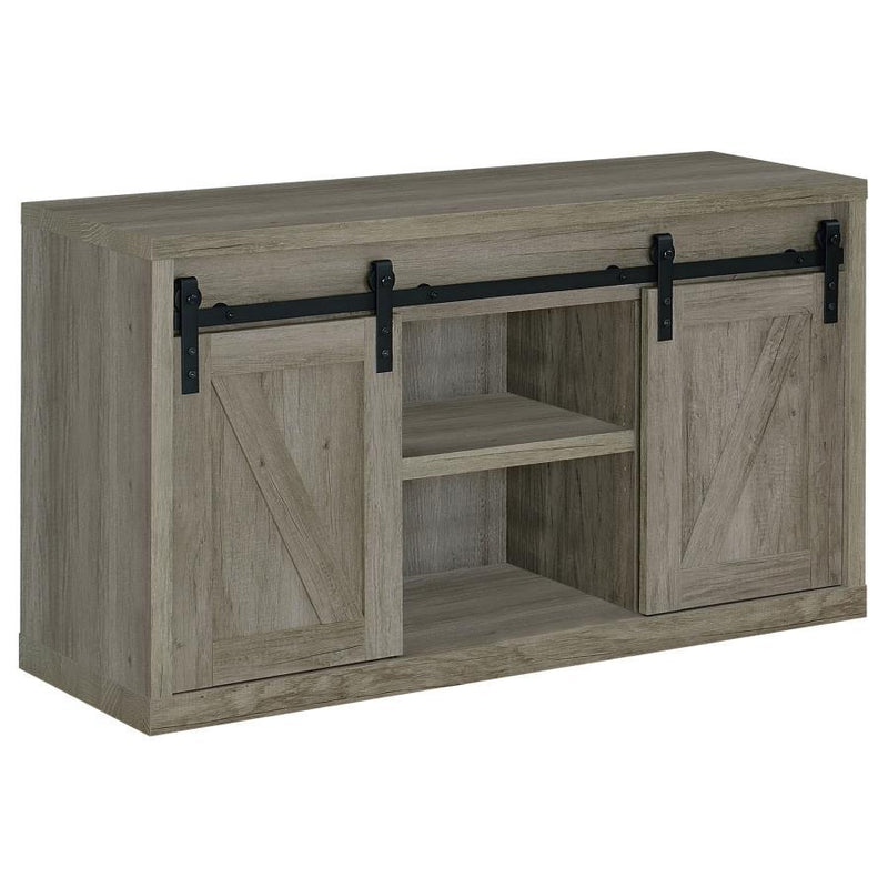 Brockton - 3-shelf Sliding Doors TV Console