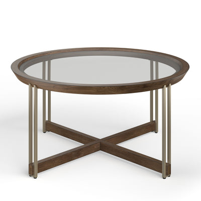 Elora - Round Cocktail Table - Walnut.