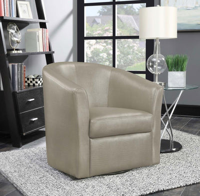 Turner - Upholstery Sloped Arm Accent Swivel Chair.