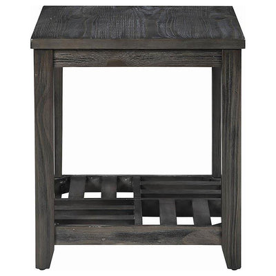 Cliffview - 1-Shelf Rectangular End Table - Grey.