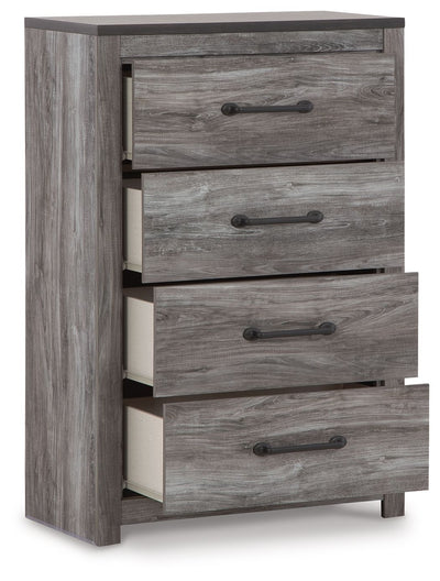 Bronyan - Dark Gray - Four Drawer Chest.