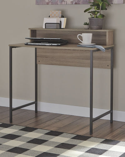 Titania - Light Brown / Gunmetal - Home Office Small Desk.