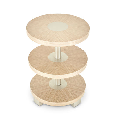 Laguna Ridge - Round Chairside Table - Washed Oak