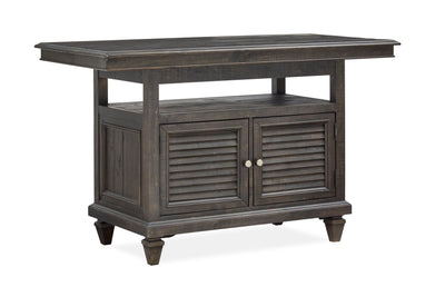 Calistoga - Rectangular Counter Table - Weathered Charcoal.