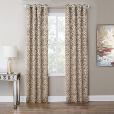 Batavia - Grommet Top Panel Weighted Corners Window Treatment.