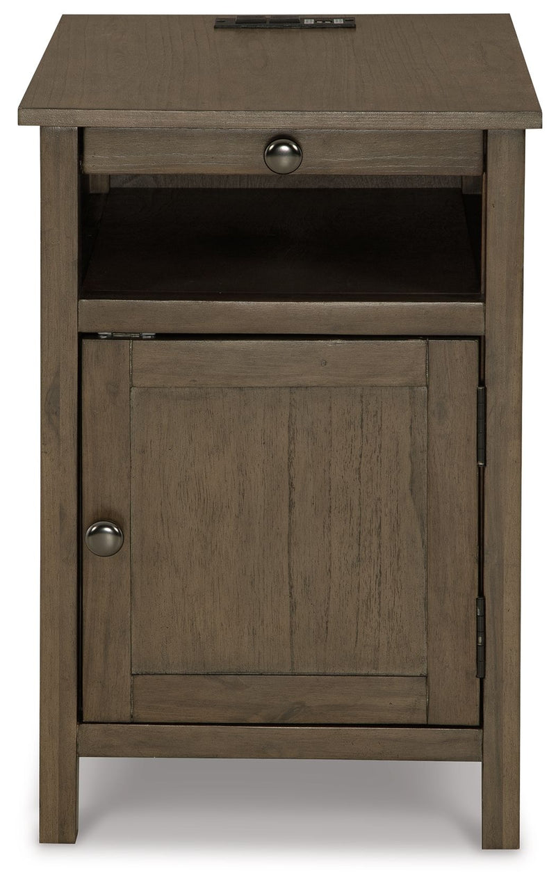 Treytown - Grayish Brown - Chair Side End Table.