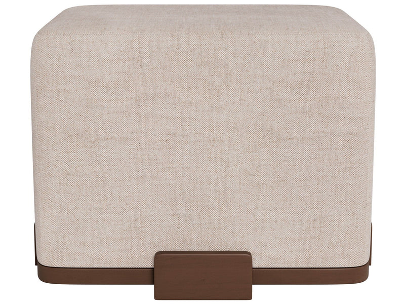 Wilshire Ottoman - Special Order - Pearl Silver