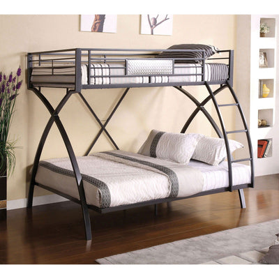 Apollo - Twin Over Full Bunk Bed - Gun Metal - Grand Furniture GA