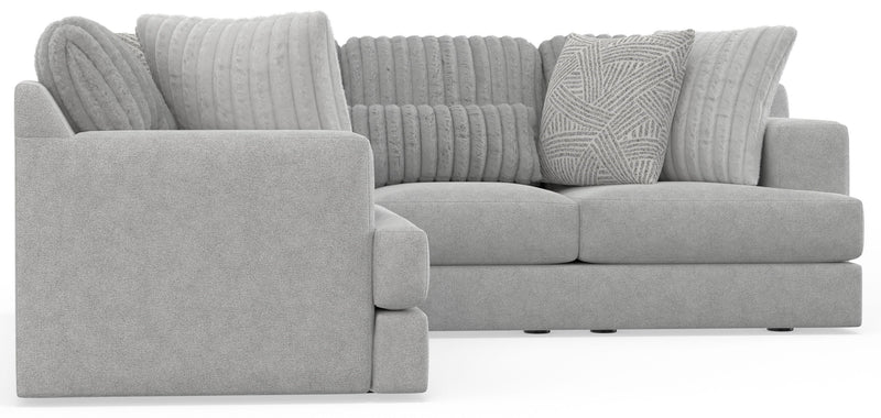 Logan - 2 Piece Upholstered Sectional With Comfort Coil Seating And 8 Accent Pillows Included - Moonstruck