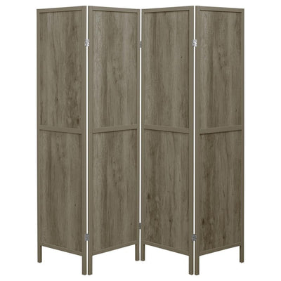 Deepika - 4-panel Solid Design Folding Screen