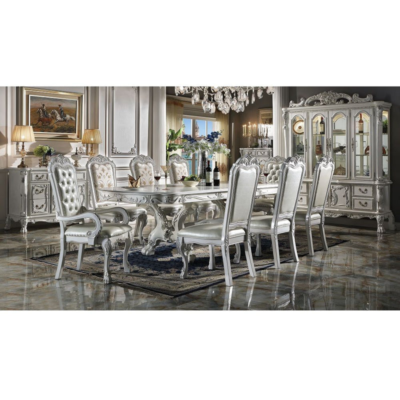 Dresden - Dining Table 108"L - Bone White Finish