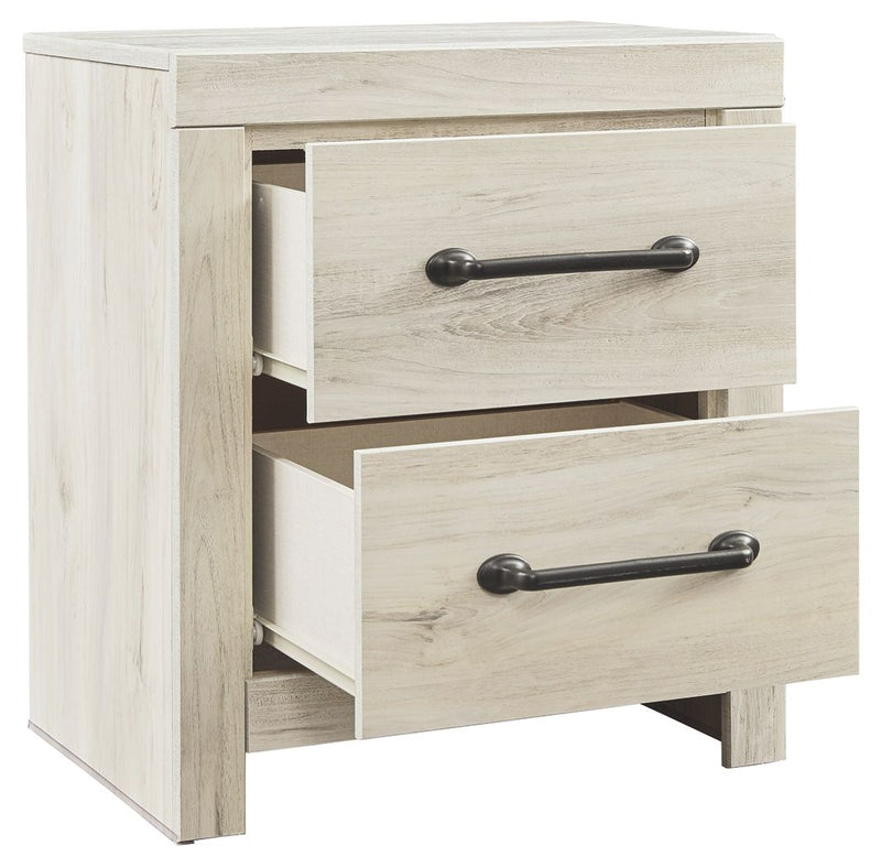 Cambeck - Whitewash - Two Drawer Night Stand.