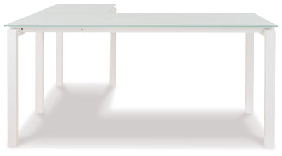 Baraga - White - L-desk.