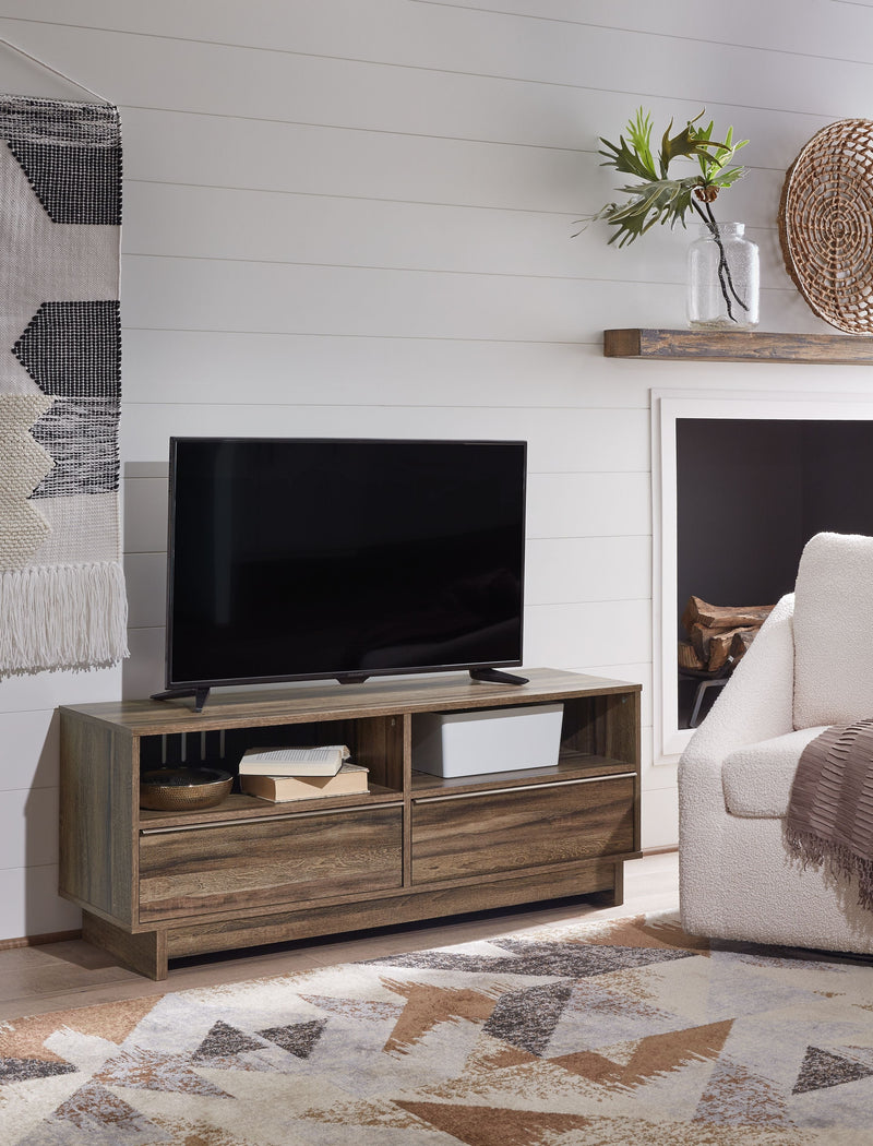 Shallifer - Brown - Medium TV Stand.