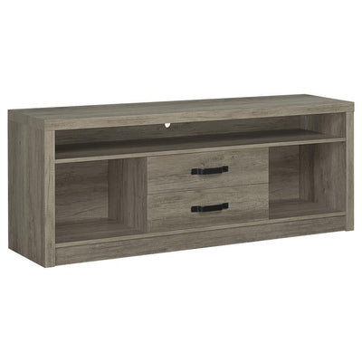 Burke - 2-Drawer TV Console - Grey Driftwood.