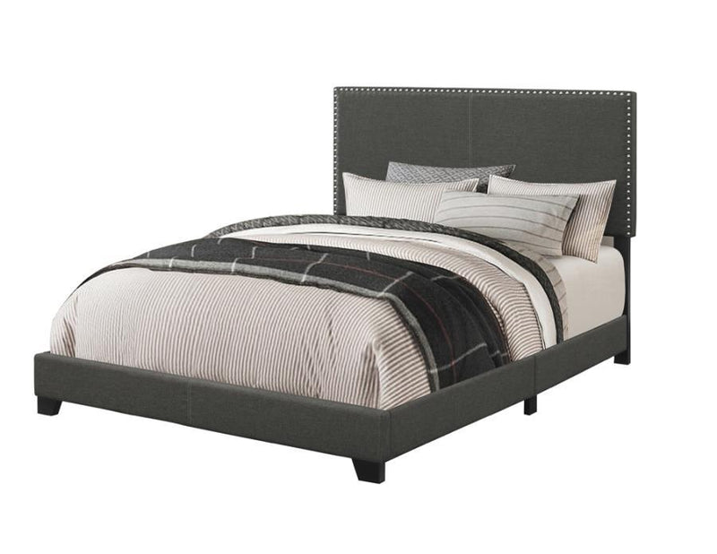 Boyd - Upholstered Bed with Nailhead Trim - Grand Furniture GA