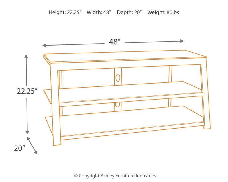 Rollynx - Black - TV Stand.