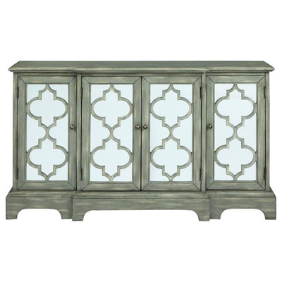 Erigeron - 4-Door Accent Cabinet - Grey.