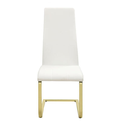 Montclair - Side Chairs (Set of 4) - White And Rustic Brass