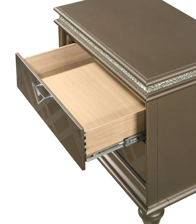 Cristal - Nightstand - Brown - Grand Furniture GA