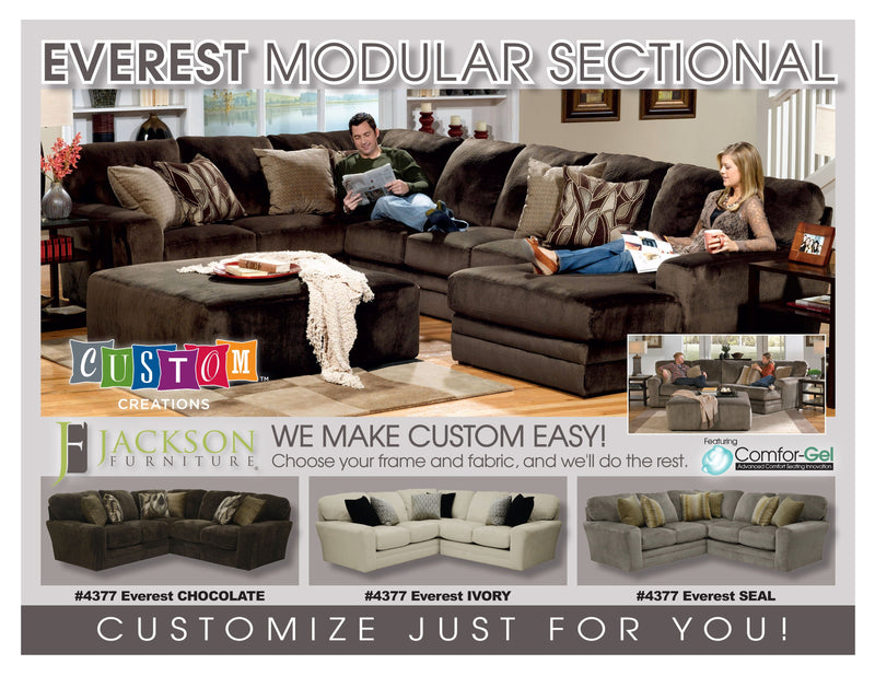 Everest Modular Sectional - Corner - Chocolate - 38"