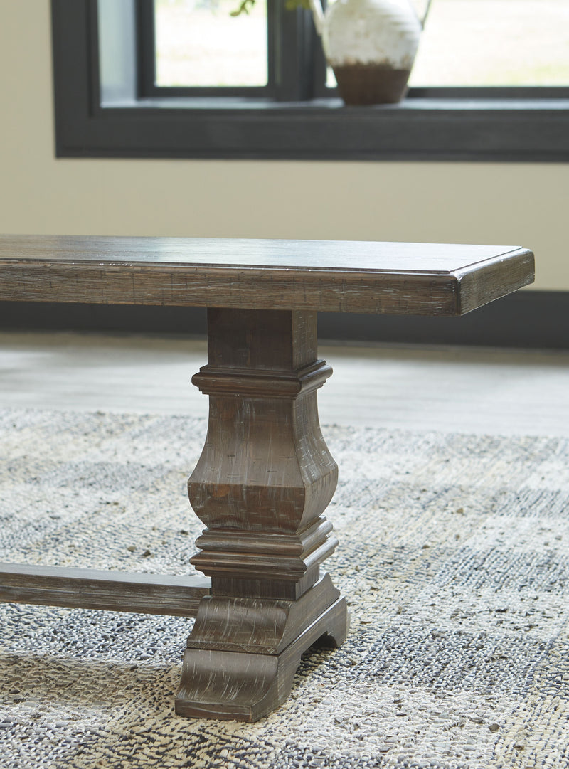 Wyndahl - Rustic Brown - Dining Room Bench.