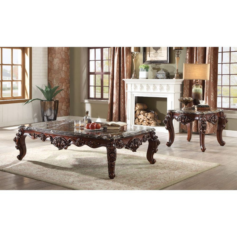 Forsythia - Coffee Table - Marble & Walnut - Grand Furniture GA