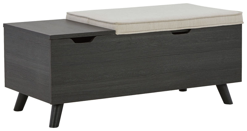 Yarlow - Dark Gray - Storage Bench.