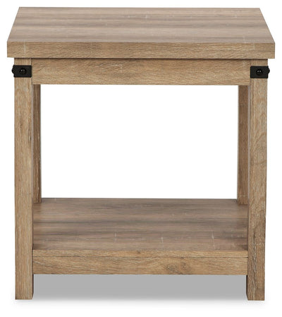 Calaboro - Light Brown - Square End Table.