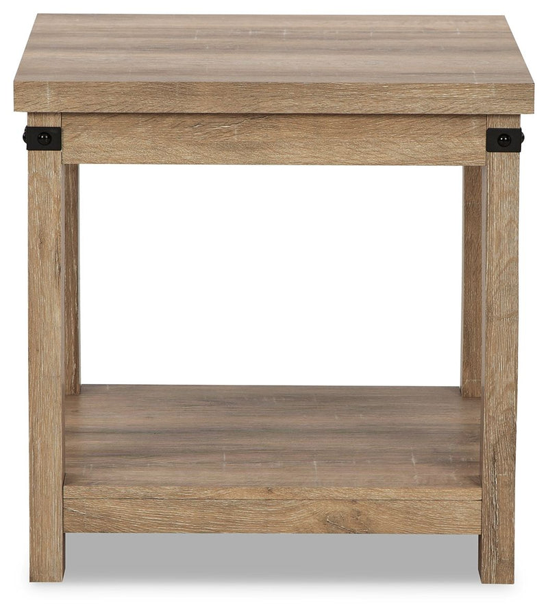 Calaboro - Light Brown - Square End Table.