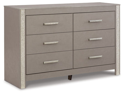 Surancha - Gray - Six Drawer Dresser.