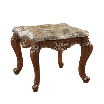 Shalisa - End Table - Marble & Walnut - Grand Furniture GA