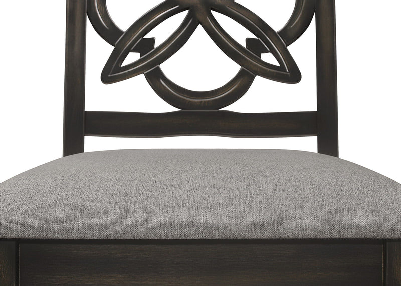 Hilara - Side Chair (Set of 2) - Dark Brown.