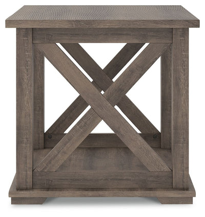 Arlenbry - Gray - Square End Table.