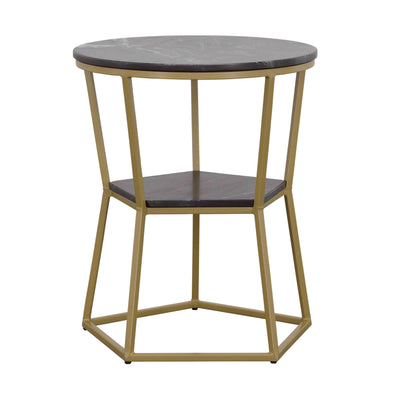 Luzon - Accent Table - Black & Gold