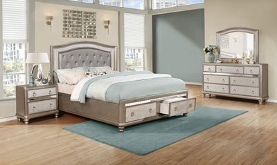 Bling Game - Upholstered Storage Bed Bedroom Set - Grand Furniture GA